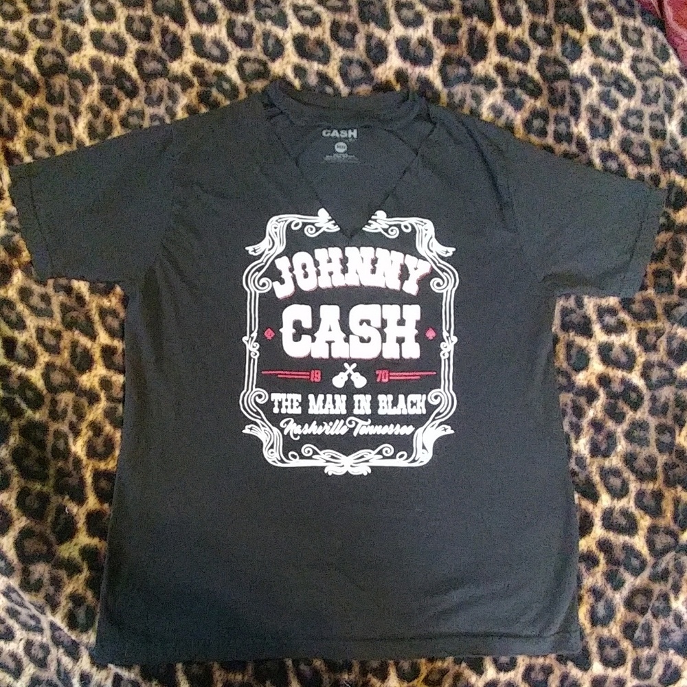 Johnny Cash cut-out band tee